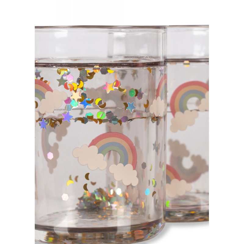 Lot de 2 verres à paillettes | Rainbow