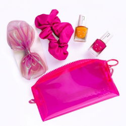 Trousse néon rose | Bubble gum et mangue