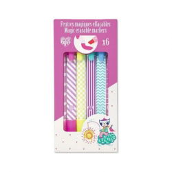 6 feutres magique effacables - Djeco