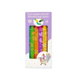 6 feutres magique multicolore