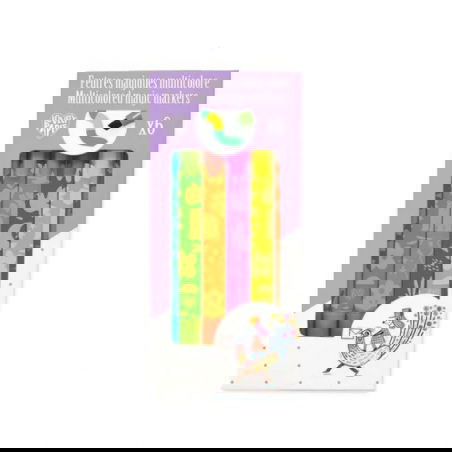 6 feutres magique multicolore - Djeco