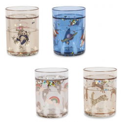 Lot de 4 verres à paillettes | Multi