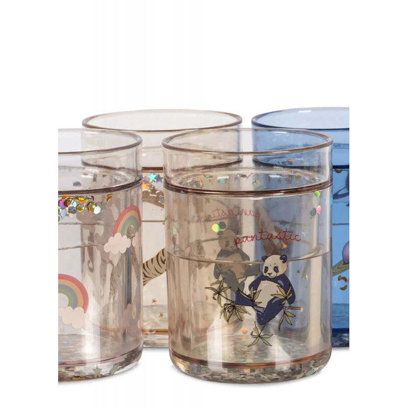 Lot de 4 verres à paillettes | Multi