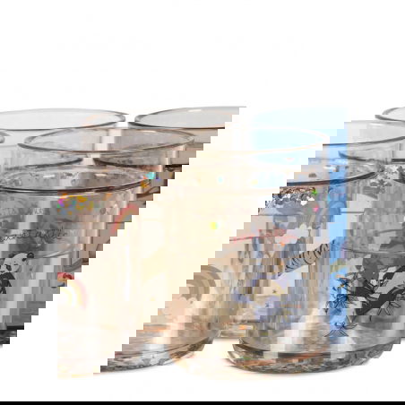 Lot de 4 verres à paillettes | Multi - Konges Slojd