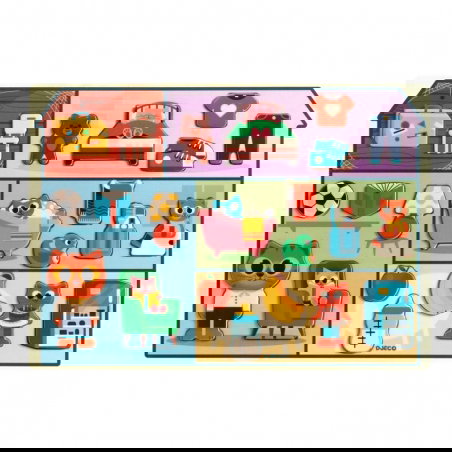 Puzzle 22 pièces | Puzzlo House - Djeco