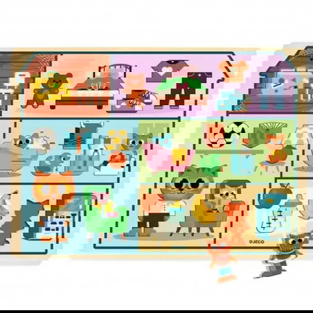 Puzzle 22 pièces | Puzzlo House - Djeco