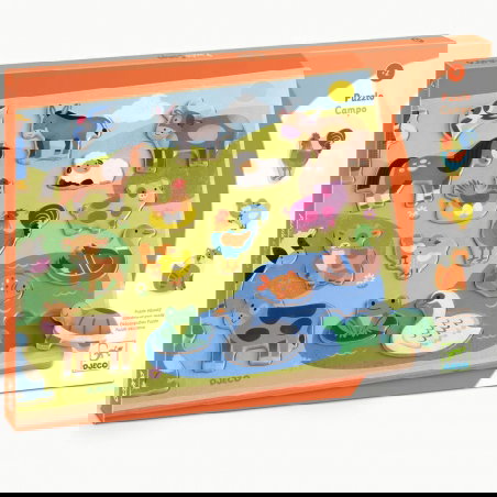 Puzzle 22 pièces | Puzzlo Campo - Djeco