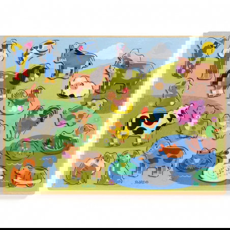 Puzzle 22 pièces | Puzzlo Campo - Djeco