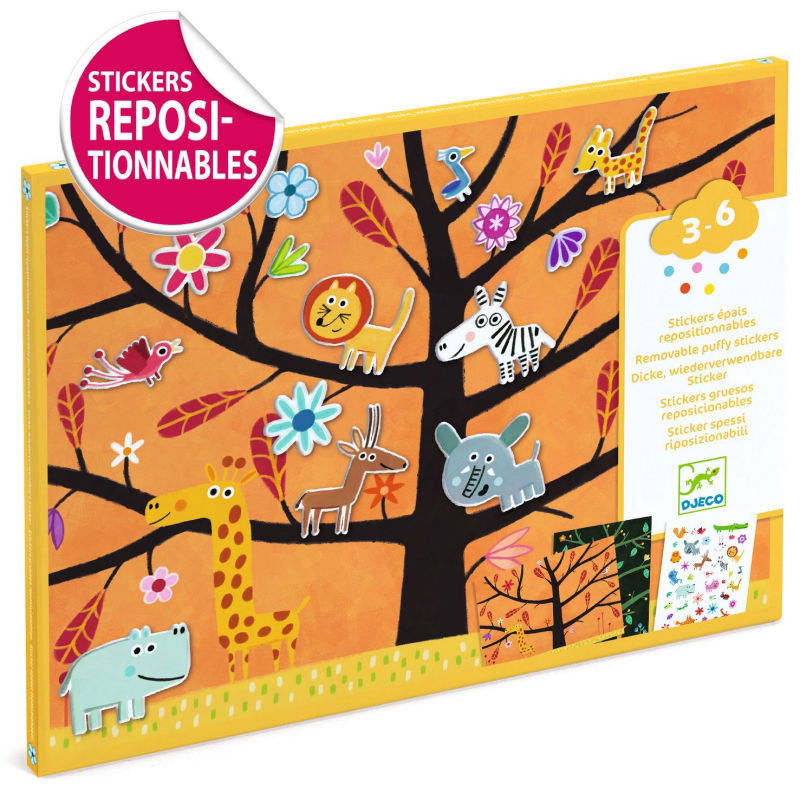 Créer avec des stickers | Chat perché !