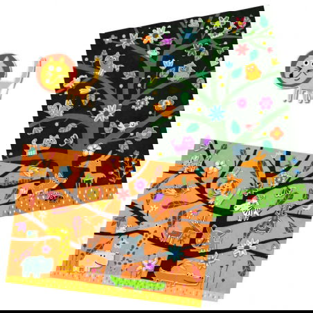 Créer avec des stickers | Chat perché ! - Djeco