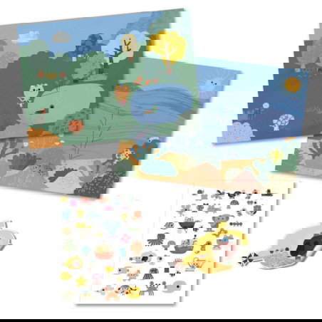 Créer avec des stickers | Summertime - Djeco