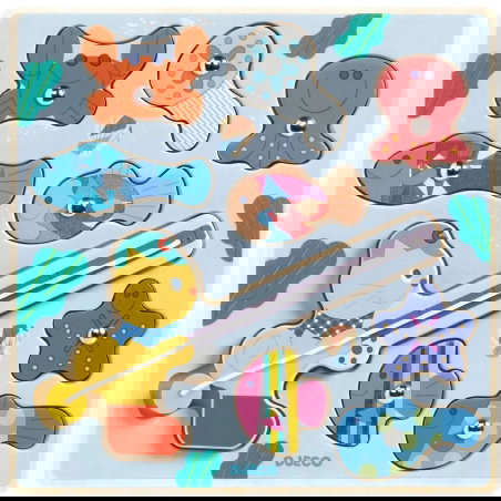 Puzzle relief | Fish Bariolo - Djeco