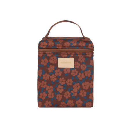Lunchbag isotherme Hyde park | Maroon poppies - Nobodinoz