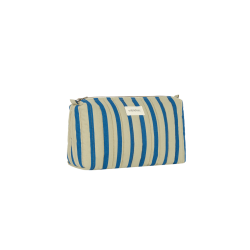Trousse de toilette rayée | Vert et bleu