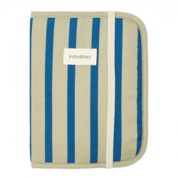 Protège carnet de santé stories | Vert et bleu - Nobodinoz