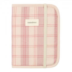 Protège carnet de santé stories | Carreaux roses