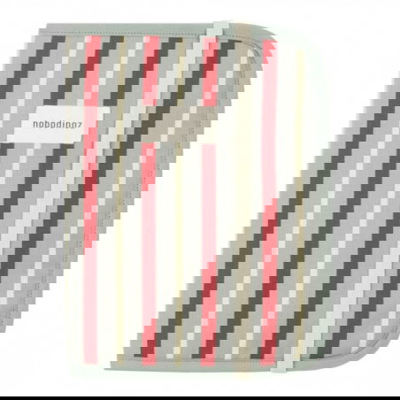 Protège carnet de santé stories | Rouge et bleu - Nobodinoz