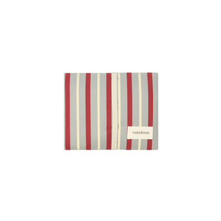 Matelas  à langer nomade | Rouge et bleu - Nobodinoz