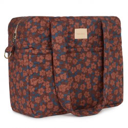 Sac à langer Hyde Park | Maroon Poppies