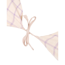 Coussin de maternité Stories | Carreaux roses