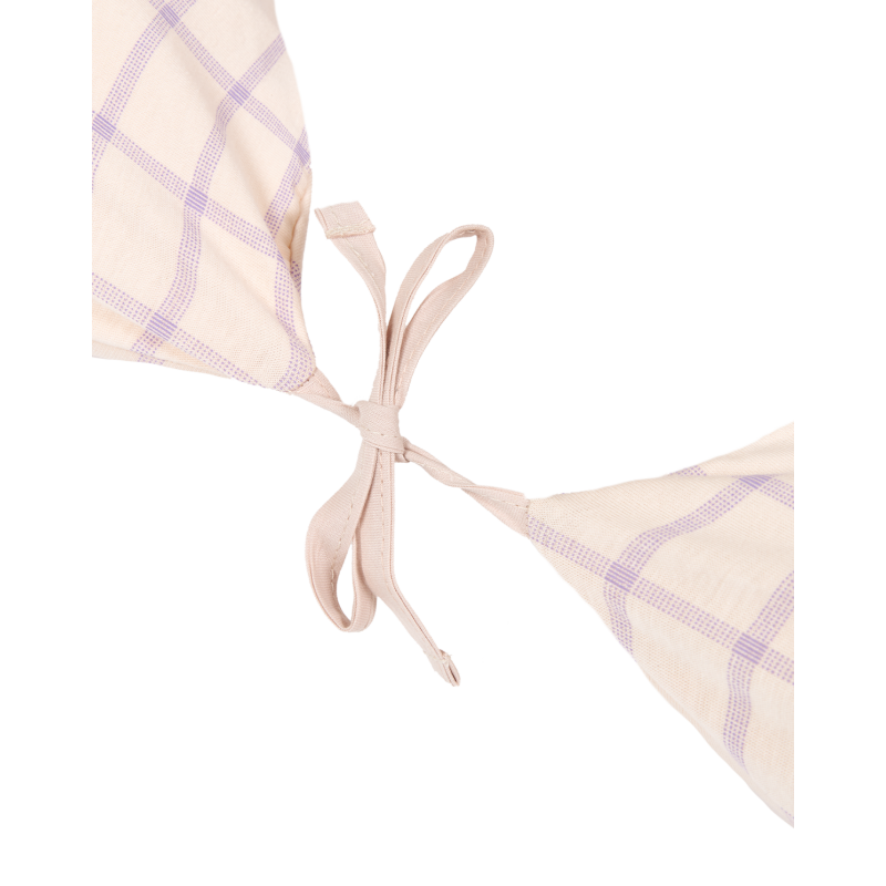 Coussin de maternité Stories | Carreaux roses