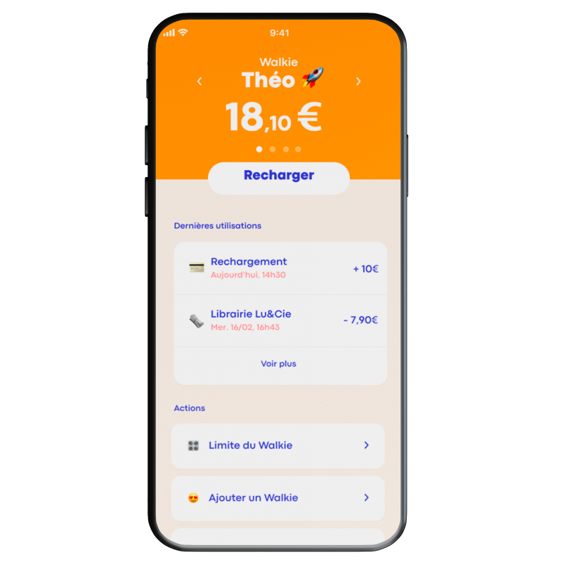 Porte-monnaie sans contact Walkie | Burger