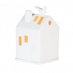 Maison photophore un oiseau