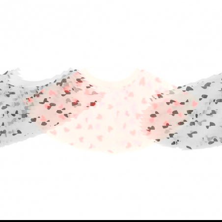 Tutu paillettes | Cœurs rouges