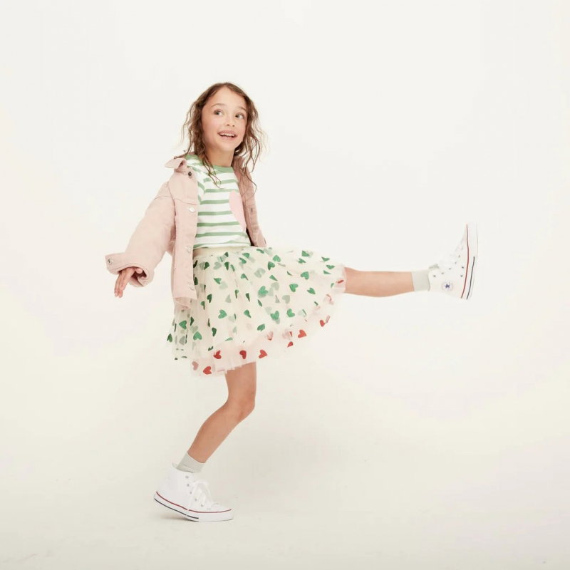 Tutu paillettes | Cœurs rouges