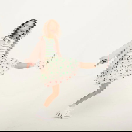 Tutu paillettes | Cœurs rouges