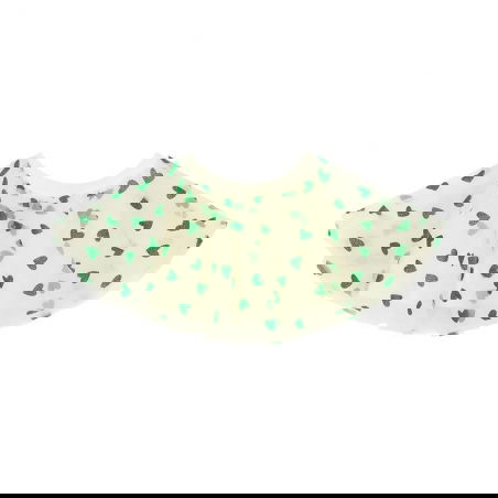 Tutu paillettes | Cœurs verts