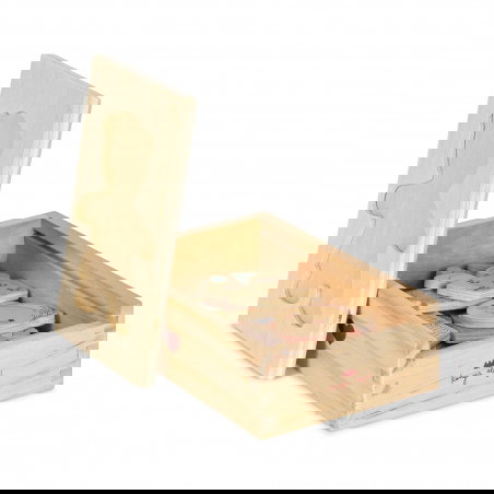 Puzzle en bois Habiller l'ours | Dusty Pink - Konges Slojd