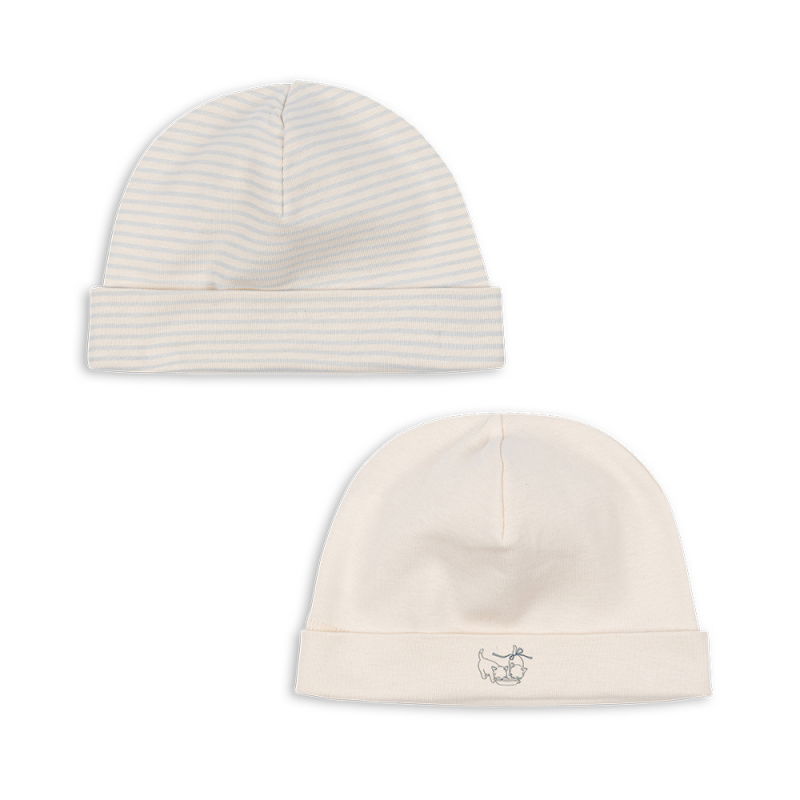 Bonnet coton Fio - Lot de 2 | Blue mix