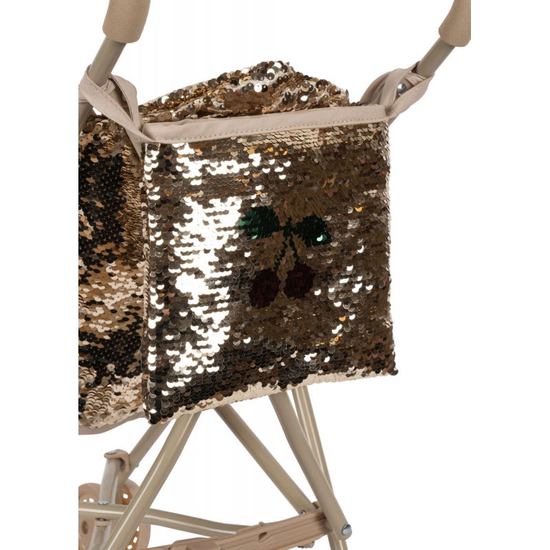 Poussette canne | Paillettes cerise