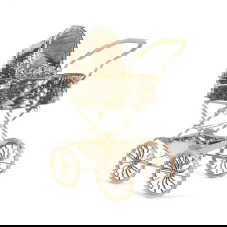 Poussette landau poupée | Paillettes cerise - Konges Slojd