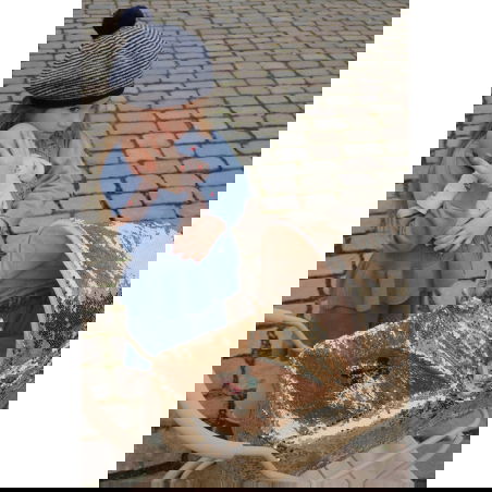 Poussette landau poupée | Paillettes cerise - Konges Slojd