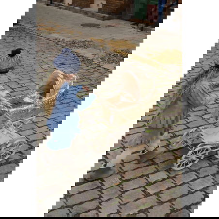 Poussette landau poupée | Paillettes cerise - Konges Slojd