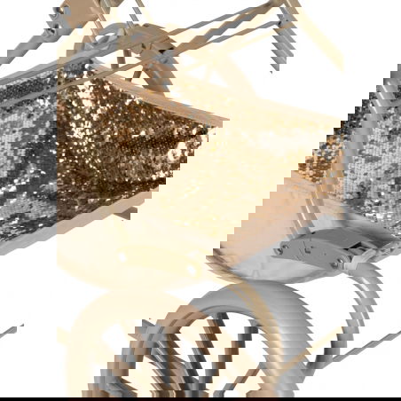 Poussette landau poupée | Paillettes cerise - Konges Slojd