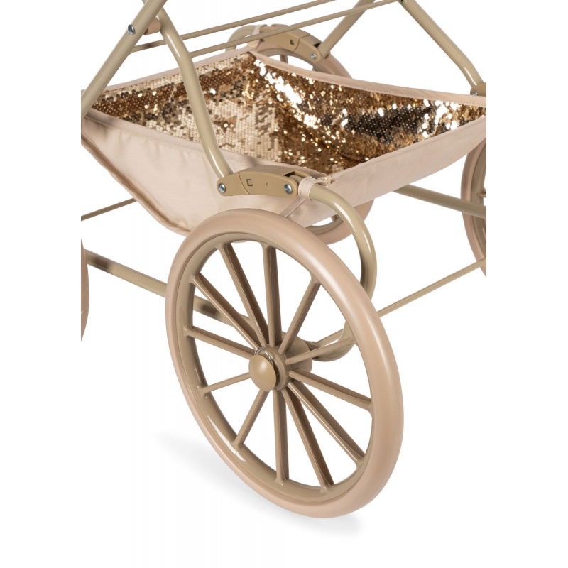 Poussette landau poupée | Paillettes cerise