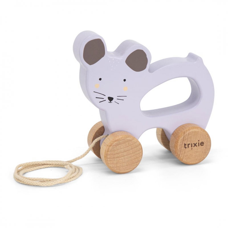 Jouet à tirer en bois | Mrs. Mouse