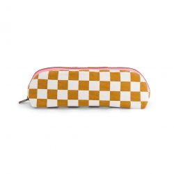 Trousse Gaston | Damier caramel