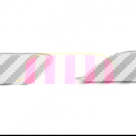 Trousse Gaston | Rayures neon pink - Rose in April
