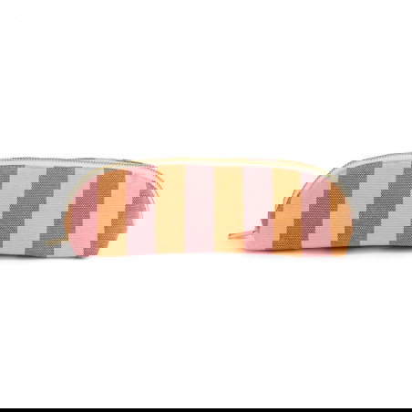 Trousse Gaston | Rayures caramel/strawberry - Rose in April