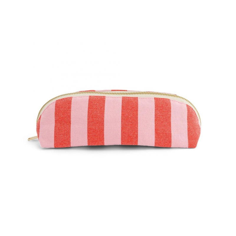 Trousse Gaston | Rayures rouge/candy