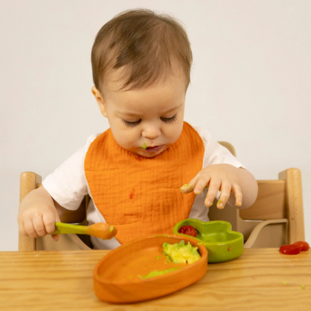 Ensemble assiette+cuillère | Carotte - Oli and Carol