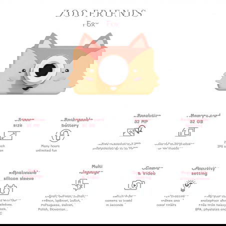 Appareil photo Zoo Friends | Renard - The Zoofamily