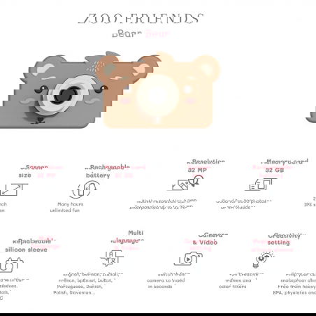 Appareil photo Zoo Friends | Ours - The Zoofamily