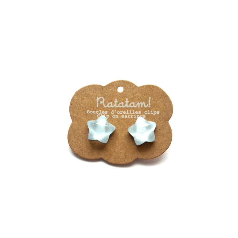 Boucles d'oreilles | Etoile bleu