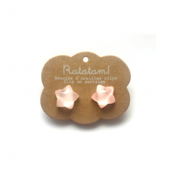 Boucles d'oreilles | Etoile rose - Ratatam
