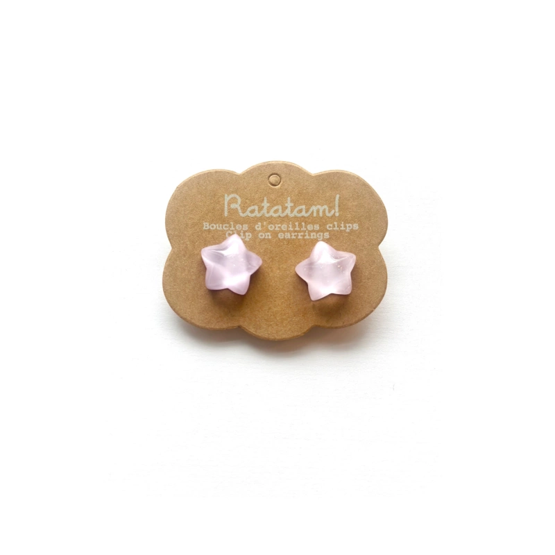 Boucles d'oreilles | Etoile violette - Ratatam